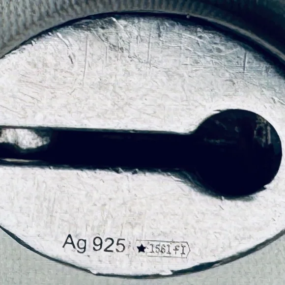 GUCCI Enamel Trio: Blue Interlocking G Necklace & (2) Turquoise Rings - Picture 6 of 16